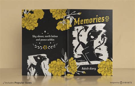 Memories Diary Book Cover Design Vector Download