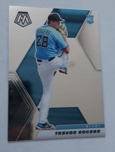 2021 Panini Mosaic Baseball Trevor Rogers 237 Rookie RC Miami Marlins