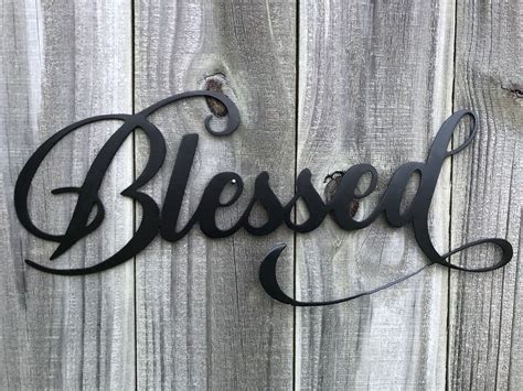 Blessed Metal Wall Decor - Metal Wall Art - Metal Art - Blessed – Mind ...
