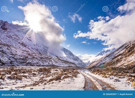 Chandra River Valley Spiti Stock Image Image Of Ladakh Famous