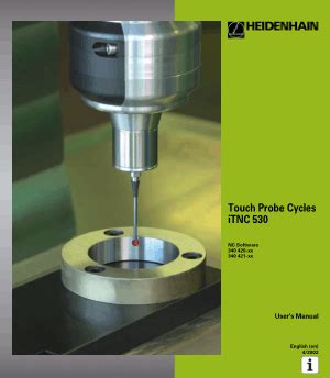 Heidenhain Itnc Touch Probe Cycles Manual Pdf Cnc Manual