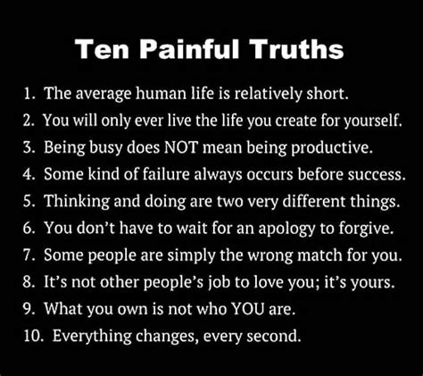 Ten Painful Truth Pictures Photos And Images For Facebook Tumblr