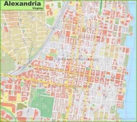 alexandria maps virginia  discover alexandria  detailed maps
