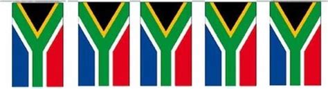 X Papieren Slinger Zuid Afrika Meter Zuid Afrikaanse Vlag