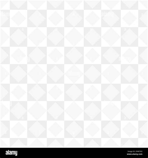 White Seamless Pattern Triangle Square Vector Illustration Stock Vector