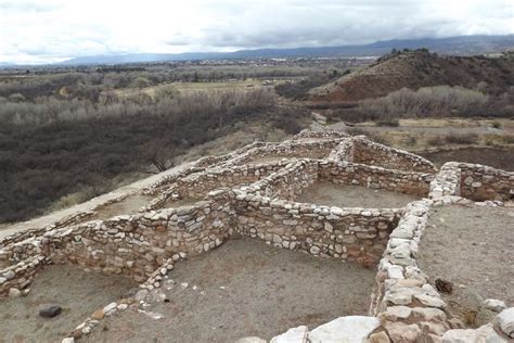 Crumbled Walls Of Tuzigoot National Monument Near Cottonwood Az