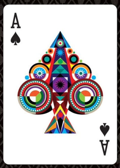 abstract geometric design  playing card abstract card suit design