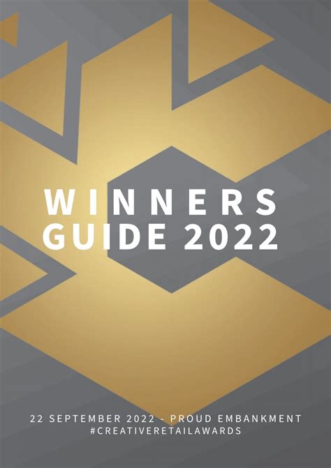 Creative Retail Awards 2022 Winners Guide