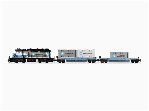 Bricker - Конструктор LEGO 10219 Грузовой поезд Маерск (Maersk ...