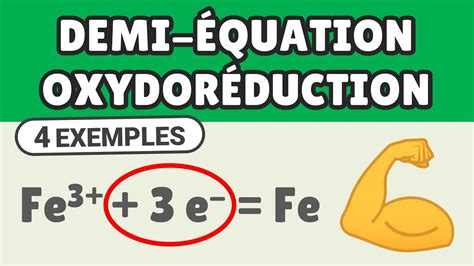 OXYDORÉDUCTION équilibrer demi équation 1ère spé Physique Chimie