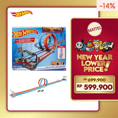 Jual Hot Wheels Action Double Loop Dash Mainan Trek Mobil Balap Shopee Indonesia
