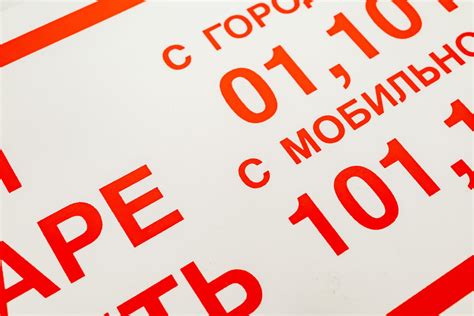 Знак "При пожаре звонить 01, 101, 112" Стандарт Знак F23 150x300 мм ...