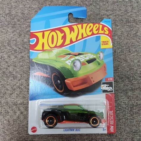 Hot Wheels Lightnin Bug Green Track Stars Hw Rescue Shopee Malaysia