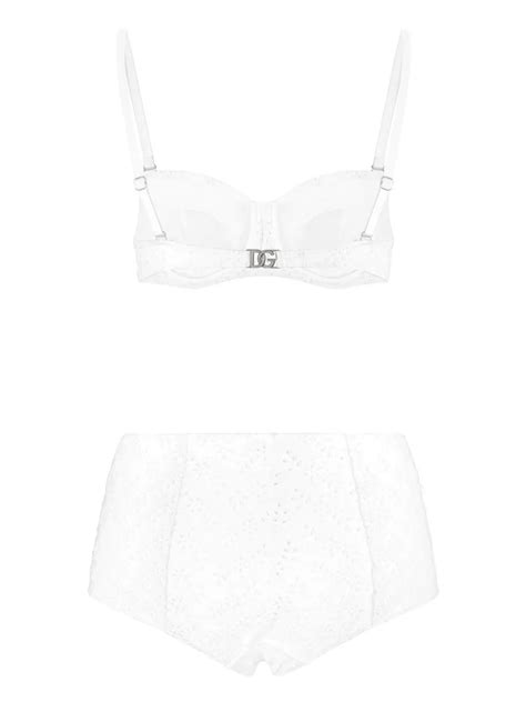 Dolce Gabbana Bikini Con Bordado Ingl S Blanco Farfetch Mx
