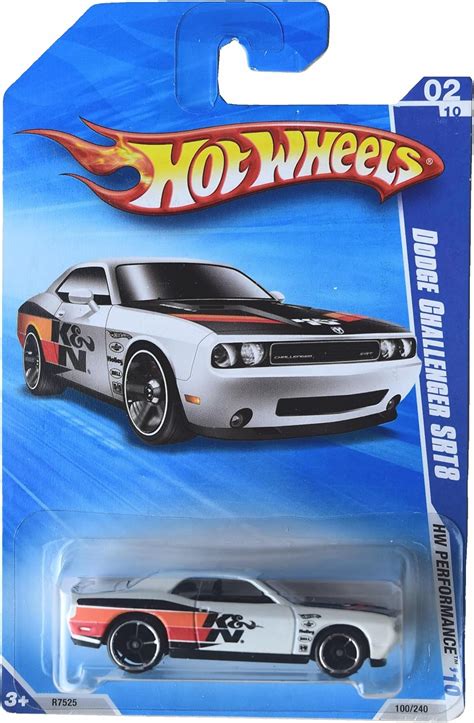 Amazon Mattel Hot Wheels Dodge Challenger Srt Hw Performance White