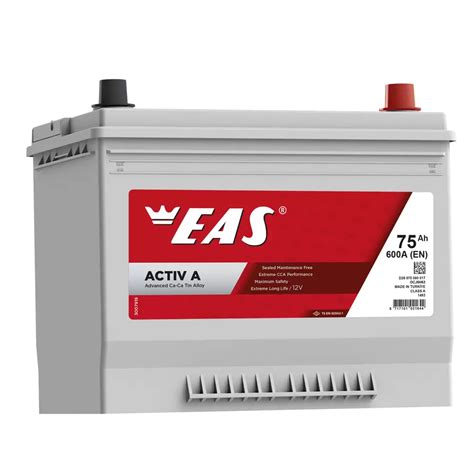 Аккумулятор автомобильный EAS JIS D26L 75 А/ч ОП 75 А/ч 600 А купить в ...