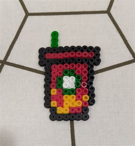 Starbucks Drink Inspired Perler Bead Magnet Etsy