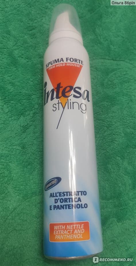 Мусс для волос Intesa styling - «Недорогой и эффективный мусс» | отзывы