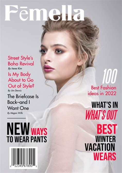 Magazine Back Cover Design Template Postermywall