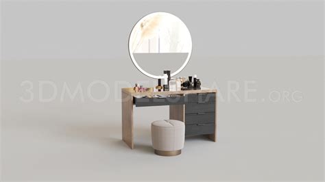 1037 Dressing Table 3d Model