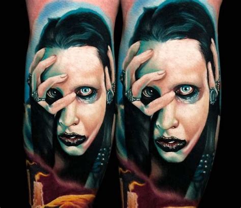 Marilyn Manson tattoo by Audie Fulfer | Post 26249 | Marilyn manson ...