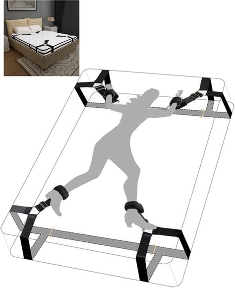 Amazon BDSM Bed Restraint Kit Sex Bondage Adult Toys For Couples With Handcuffs Wide