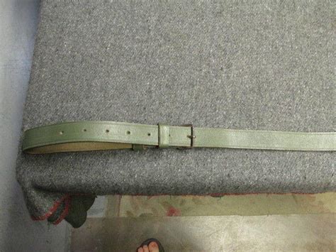 Original Model 1909 Argentine Mauser Rifle Sling Green Leather