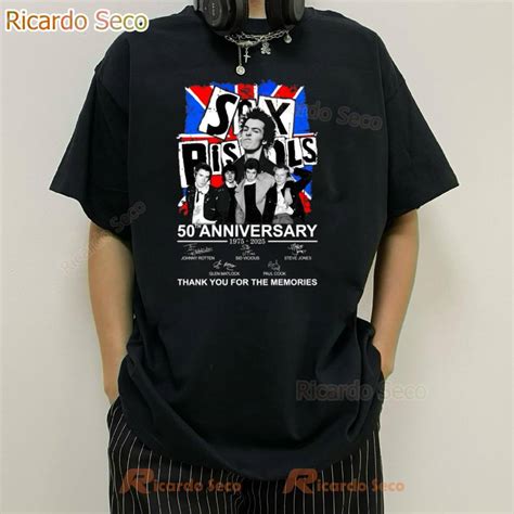 Sex Pistols 50th Anniversary 1975 2025 Classic Men Shirt Ricardo Seco Shop