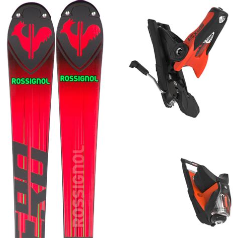 ROSSIGNOL ERO ATHLETE FIS SL FACTORY R SPX ROCKERACE ROCKERACE HOT RED Alpine Ski Set