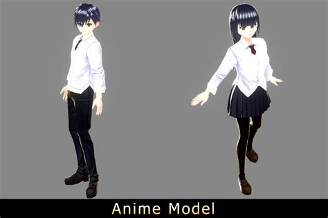 【original Discount Package】anime Character Uniform Package V2 Contain Vrm 3d Model