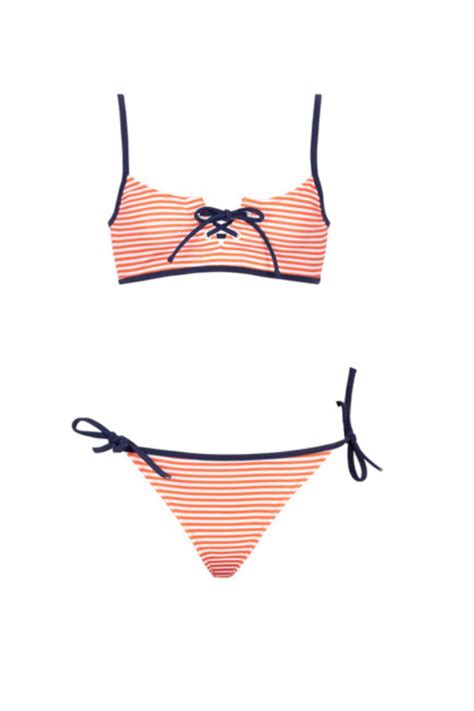 Kom Çizgili Kız Çocuk Bikini Takımı Fiyatı Yorumları Trendyol