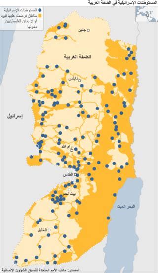 مخطط توزيع المستوطنات في الضفة الغربية Bbc News عربي