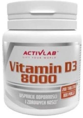 Activlab Vitamin D3 8000j witamina D3 dla dorosłych 200 tabl