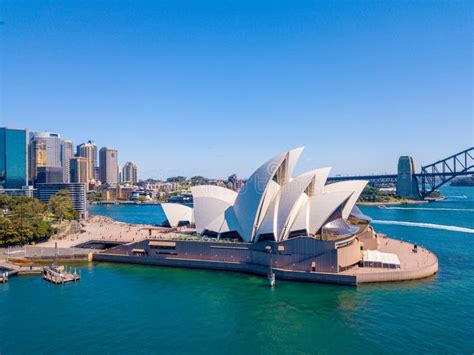 Aerial Panorama Of Sydney Opera House Editorial Stock Image Image Of