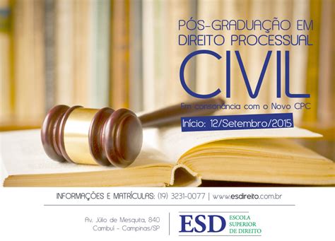 Direito Civil Pos Graduação - PÓS-GRADUAÇÃO EM DIREITO CIVIL E PROCESSO CIVIL