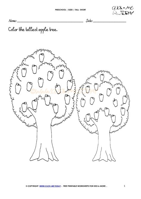 Tall Short Coloring Pages
