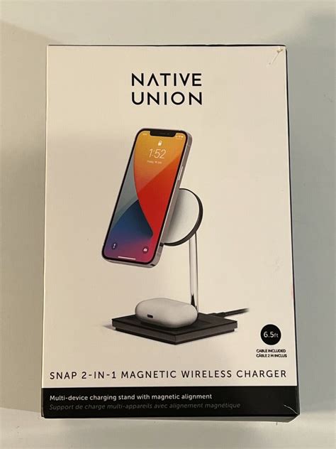 Native Union Snap In Magnetic Wireless Charger Stand New Sealed Ebay