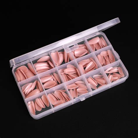 Komilfo SoFast Nail Froms Nude Almond 300 Pcs Komilfo Ua