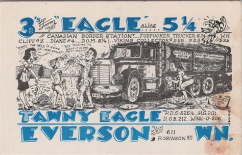 CB RADIO QSL Postcard Sexy Nude Risque Comic 1970s Everson Washington 13 33 PicClick CA