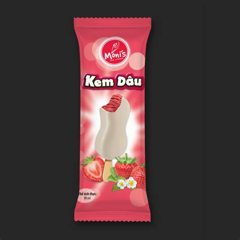 Kem phủ chocolate dâu – Kem Hồng Hạnh