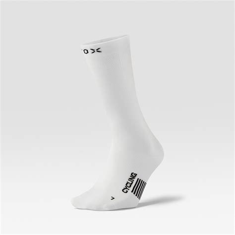 Cycling Mid-Calf Socks Men | White / Black