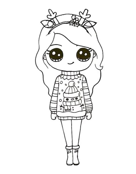 Bonecas Kawaii Para Colorir E Imprimir - mantico