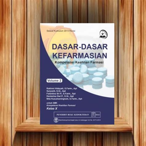 Jual EGC BUKU SMK KESEHATAN Dasar Dasar Kefarmasian Kompetensi Keahlian