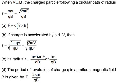 Magnetism Formulas For Class 12 Physics Physics Wallah