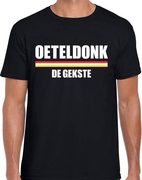 Carnaval T Shirt Oeteldonk De Gekste Voor Heren Zwart S