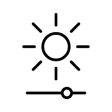 adjust brightness icon  vector art  vecteezy