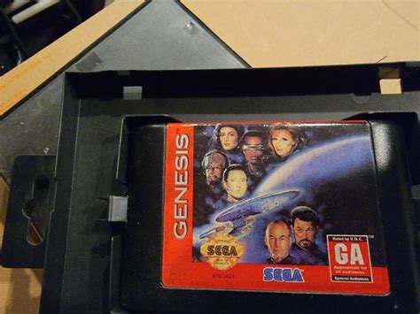 Star Trek Next Generation Echoes From The Past Item Only Sega Genesis