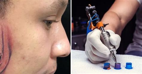 Man Gets Vagina Tattooed On His Face With Artist Left Baffled By Strange Request The Mirror