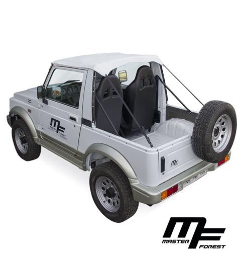 White bikini soft top for suzuki santana samurai 4x4 MASTERFOREST Pièces détachées et
