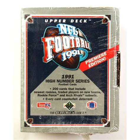 Upper Deck Football Premiere Edition High Number Series Box Of